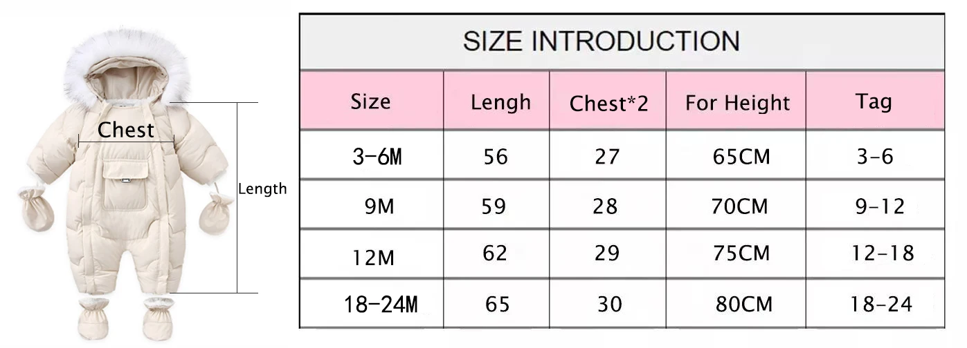 AYNIGIELL 2024 Winter Neugeborenen Verdickung Overall Integrierte Wolle Mit Kapuze Unten Strampler Baby Jungen und Mädchen Warme Schneefeste Overalls – Detail 1