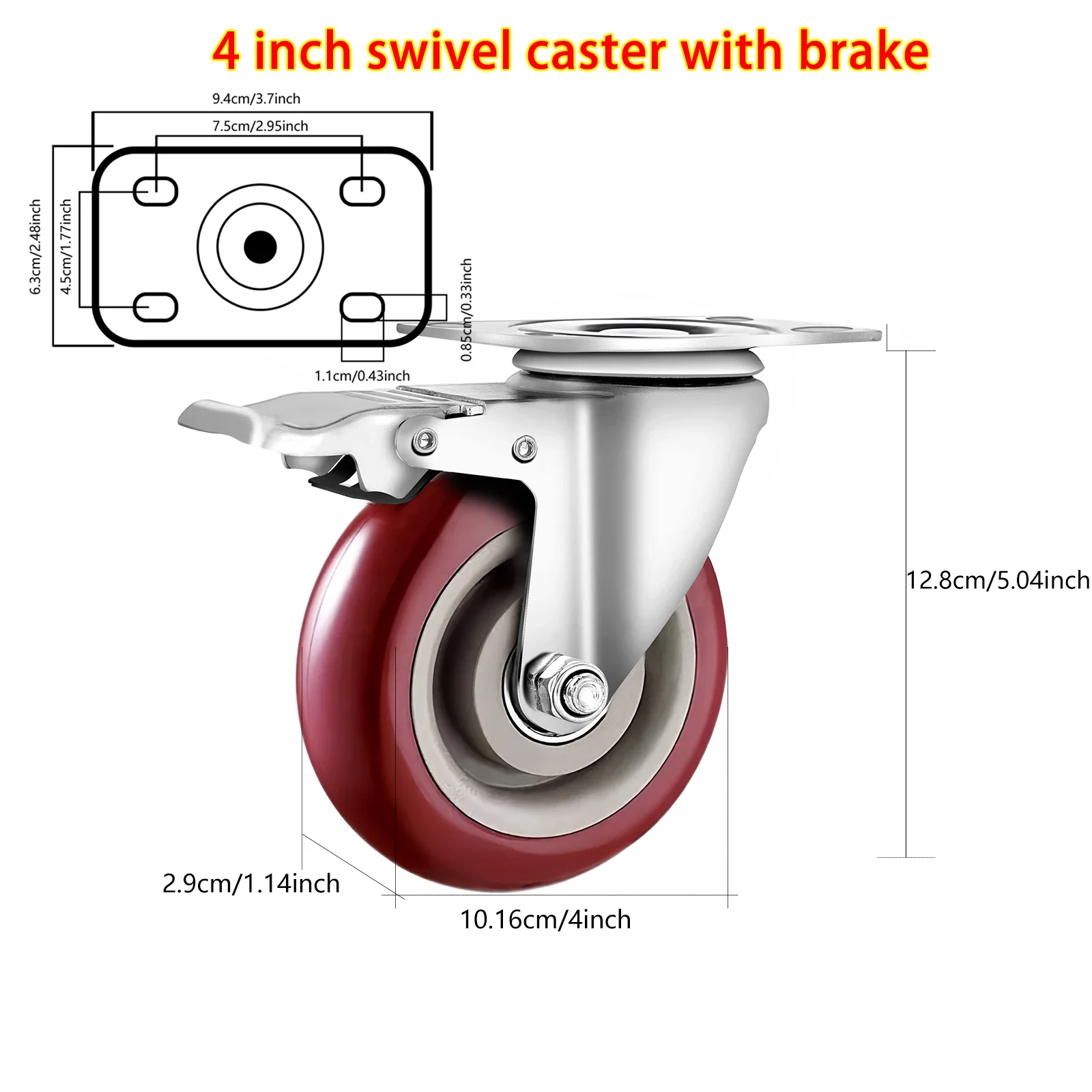 4pcs Heavy Duty 4