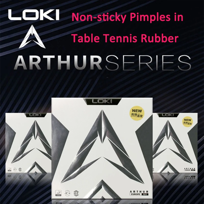 

Накладка резины для настольного тенниса LOKI Arthur Diamond, одобренная ITTF, не липкая резина для пинг-понга с карбоновой внутренней энергией, губка для торта