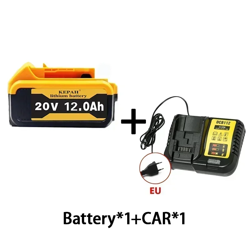 DCB200 20V 12.0Ah Lithium Replacement Battery For Dewalt 18V DCB184 DCB200 DCB182 DCB180 DCB181 DCB182 DCB201 DCB206