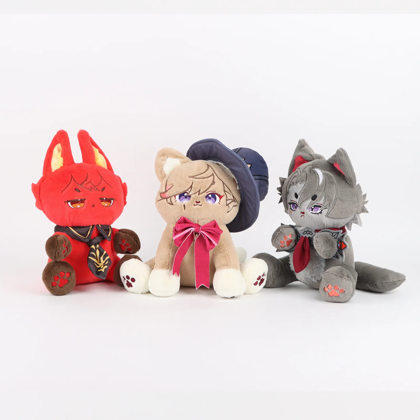 Genshin Impact Furina Meow Plush Toy, boneca de desenho animado, Yong Koholasaurs, jogo de anime, gato, presentes para crianças