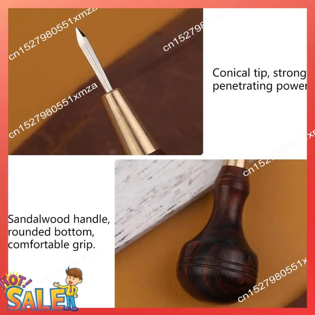 

ABCL Handmade Leather Goods DIY Sandalwood Diamond Awl Rosewood Diamond Cone Leather Awl Diamond Cone