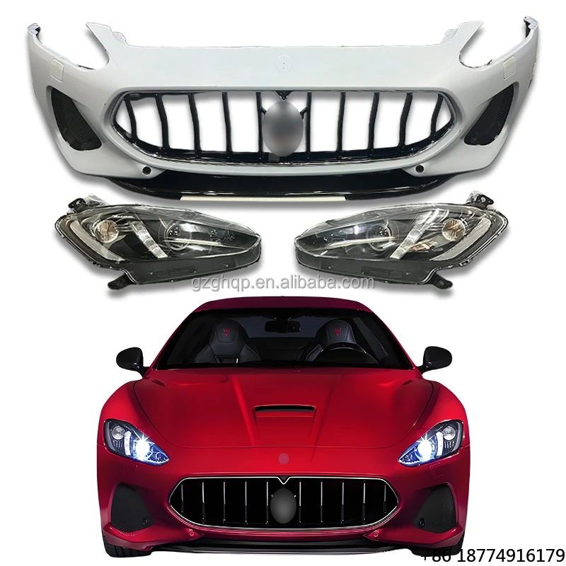 

for 08-15 GT GTS Front bar Assembly Headlights in the Net to Surround the Front Grille of the Car Front Bumper