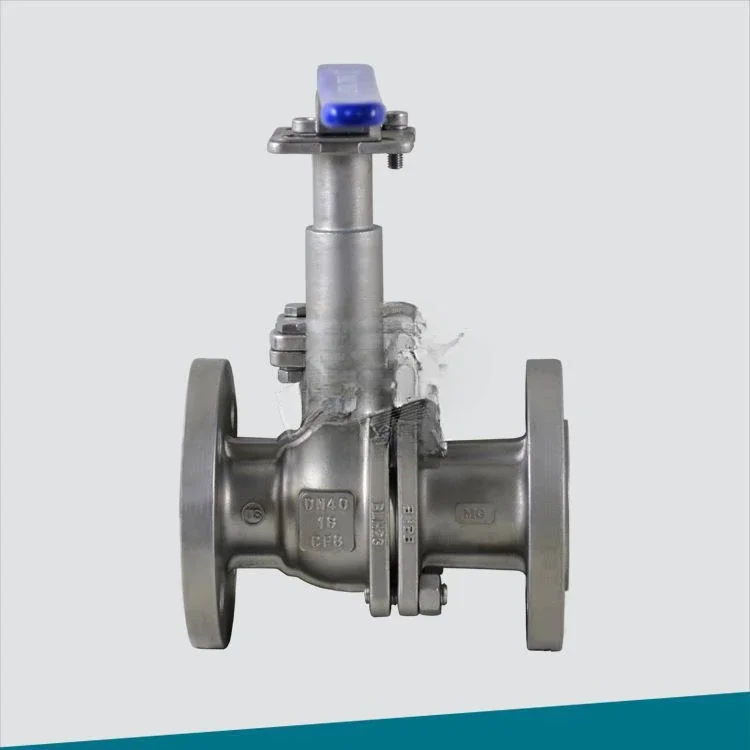 Extended rod bracket cryogenic valve two-way flange ball valve with lock fixed stainless steel anti-corrosion various standards