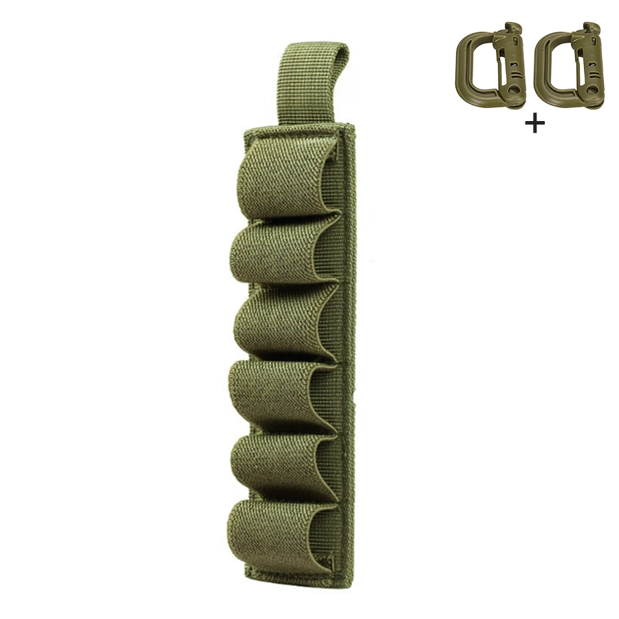 Hunting 6-compartment storage bag, MOLLE accessory bag, 6-hole circular tool bag