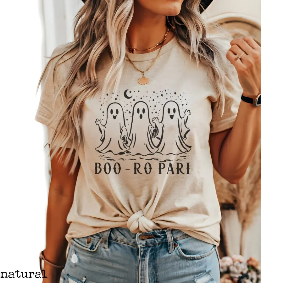 Puro Pari Spanish Halloween T Shirt Retro Latina Spooky Season Teacher Ghost Bruja Latinx Maestra Spanglish Mexicano