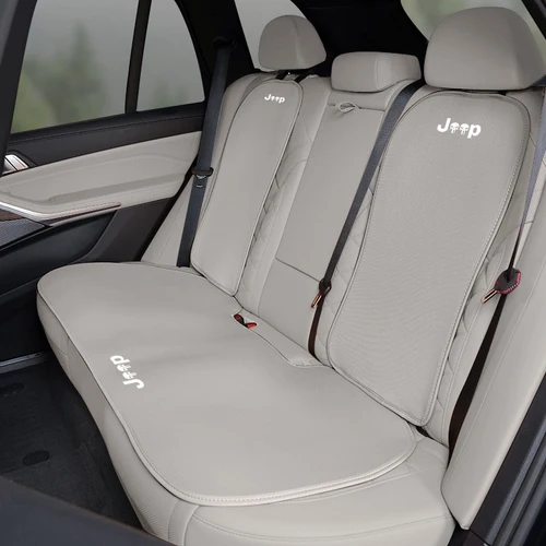 Imagen 2 del producto Nueva funda protectora para cojín de asiento trasero delantero de coche Jeep, alfombrilla protectora para Jeep Wrangler JK Gladiator Renegade Grand Cherokee Wagoneer Avenger