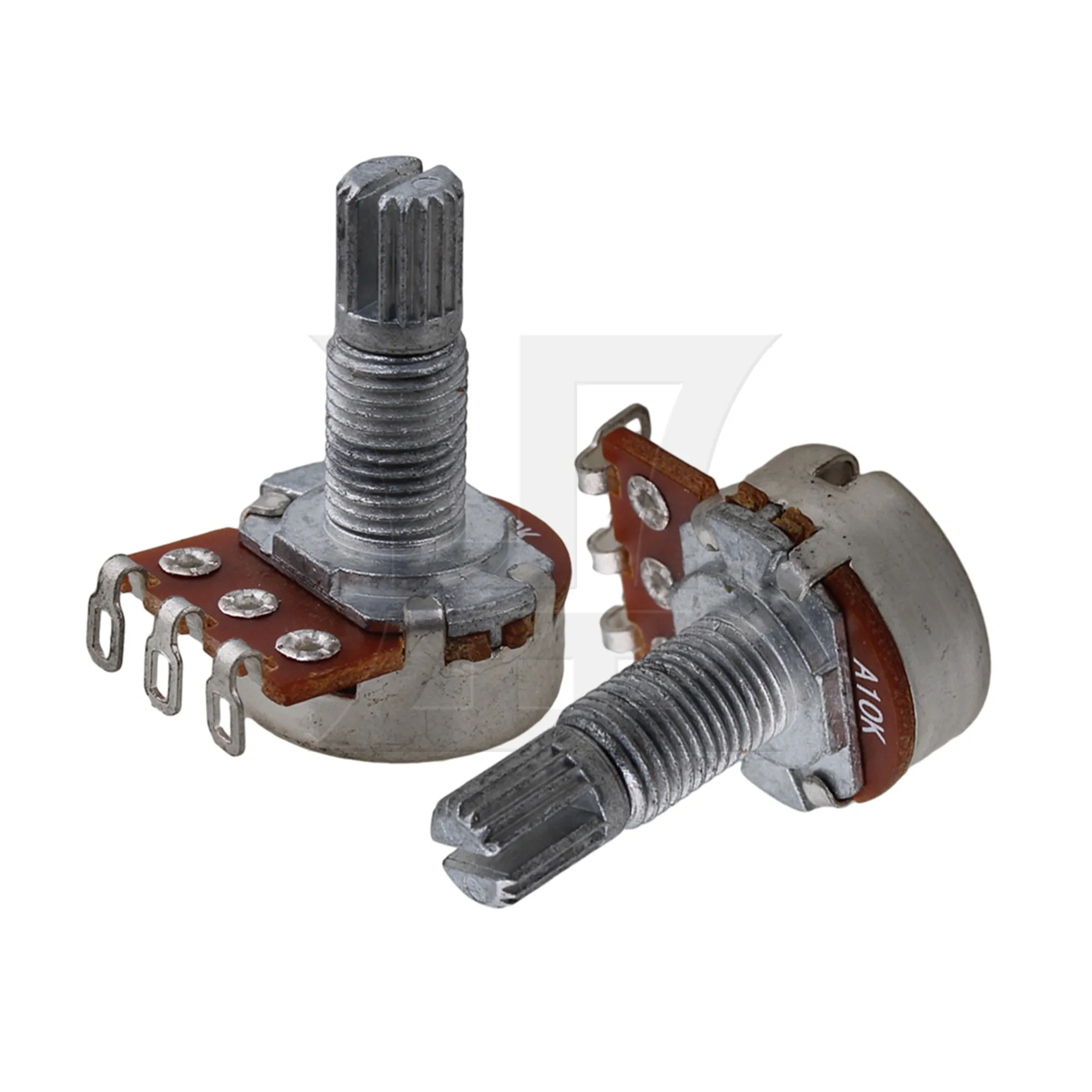 

Yibuy 1pc A10k Guitar Potentiometer 18mm Chrome for Electric Guitar Tone Control