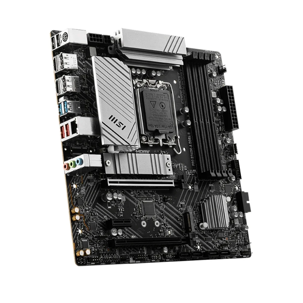 MSI PRO B760M-A DDR4 II Motherboard Support 14900KF 13900K 12900K 12600K 12400F 12100F LGA1700 DDR4 5333MHz 256GB HDMI NVME M.2