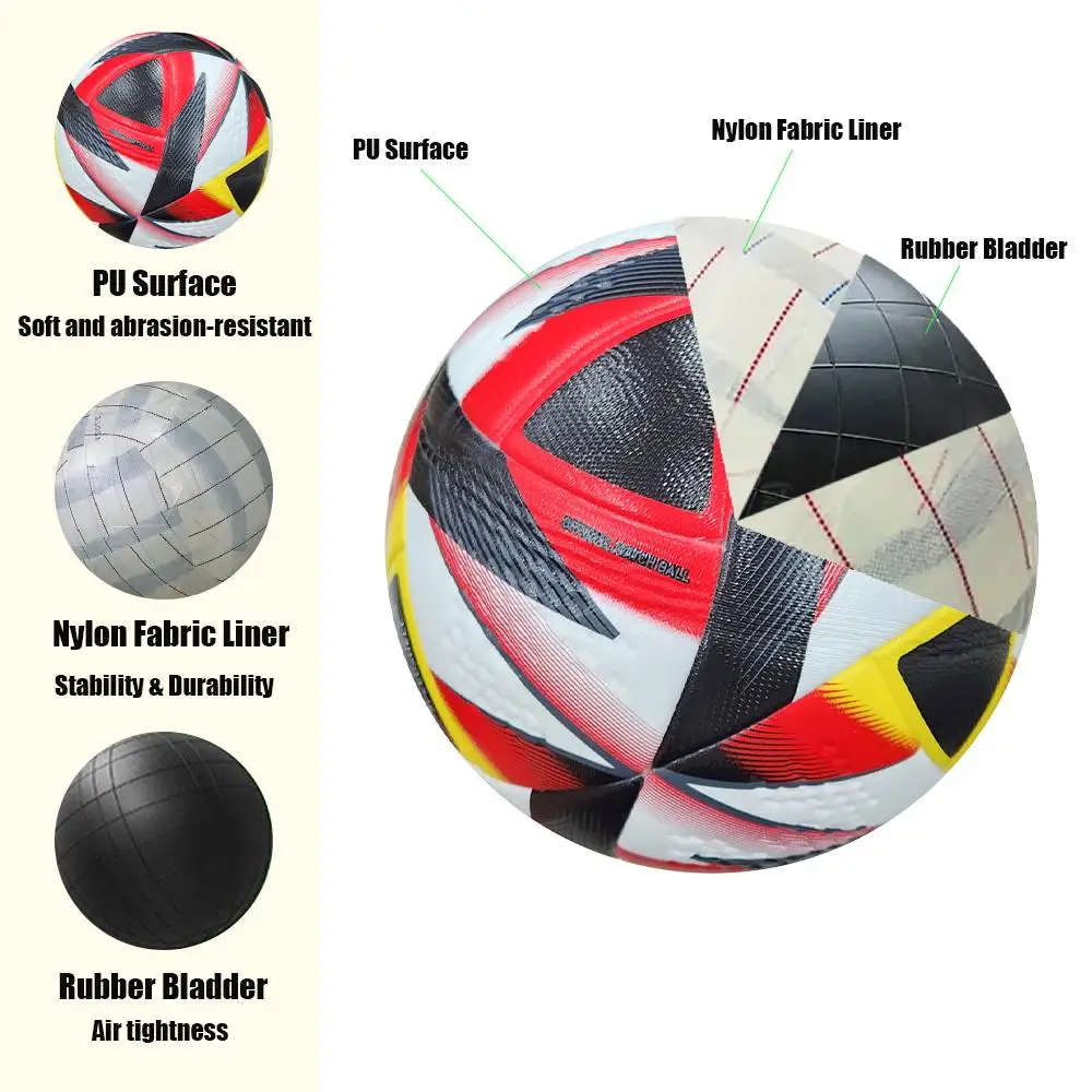 High Quality Soccer Balls Official Size 4/5 PU Material Seamless Goal Team Outdoor Match Game Football Training Ballon De Foot