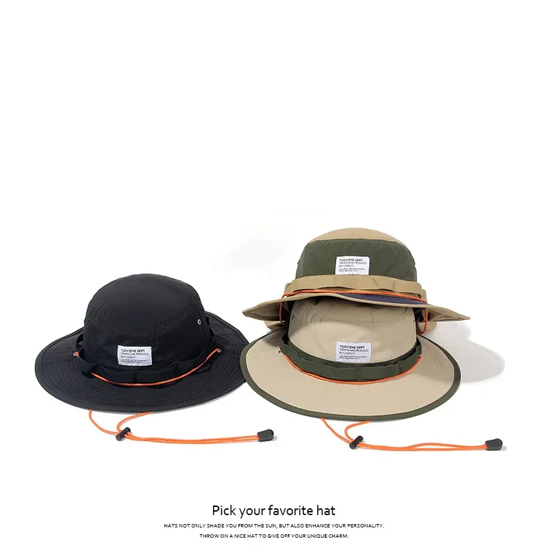 

Waterproof Japanese Bucket Hat Summer Outdoor UV Fishing Cap Quick-Dry Breathable Windproof Hat