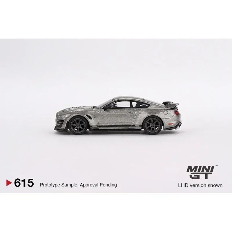 MINIGT 615 1:64 Shelby GT500 SE Widebody Pepper Gray Metallic Diecast Car Model Toy Bubble Hood Gift