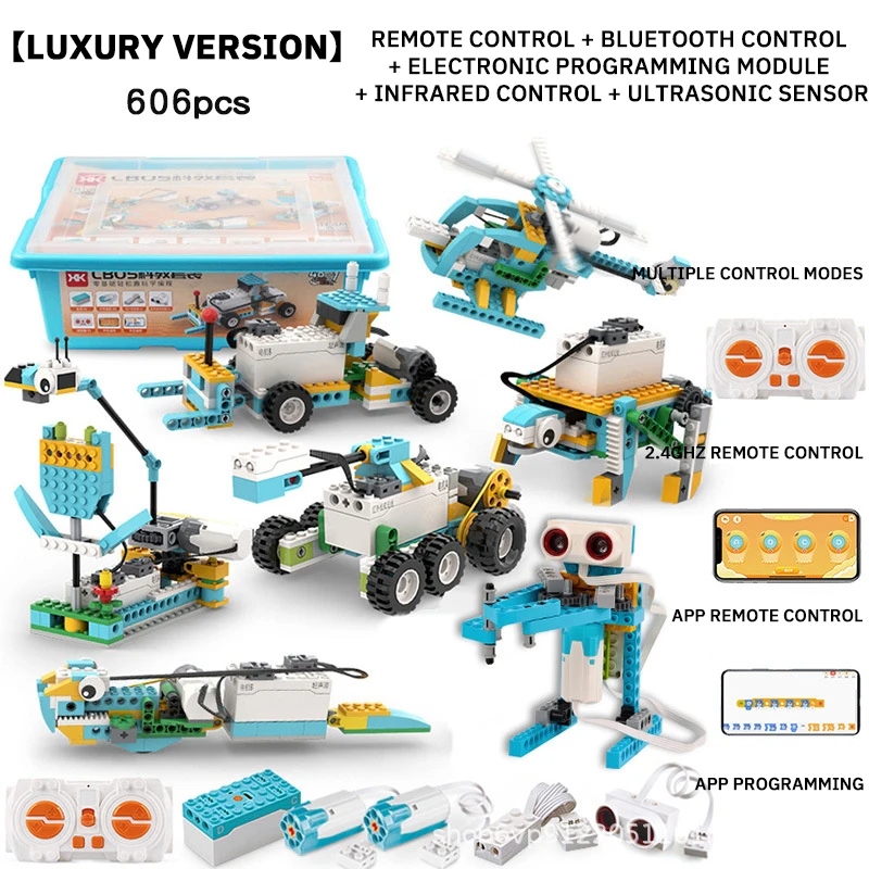 New 702pcs Parts Wedo 2.0 Robotics Construction Core Set Building Blocks Compatible With Educational Diy Toys