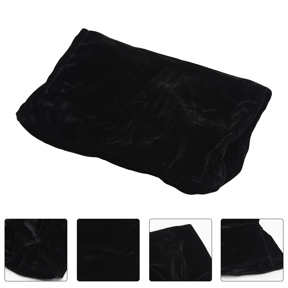 

Piano Bench Protector Stool Cover Chairs Cushions Dining Black Golden Velvet Dust-proof