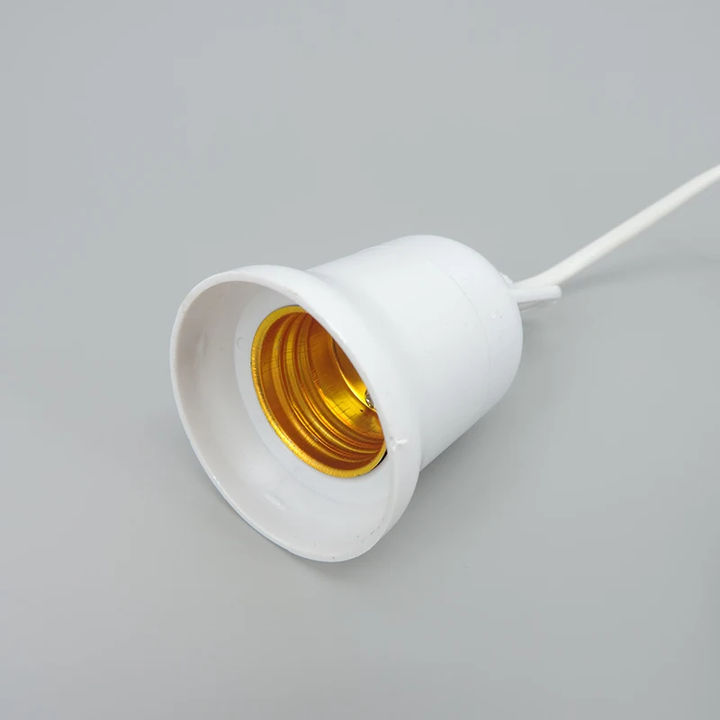 US Plug AC E27 Lamp Base 4M Power Cord cable Independent Push Button Switch E27 Holder Screw Socket for Grow Light Bulb