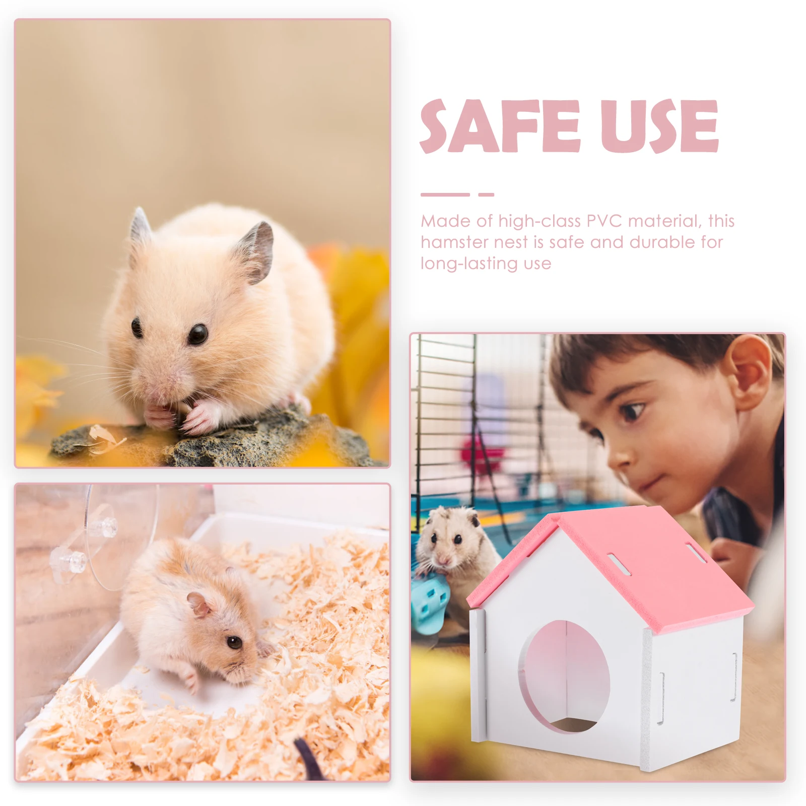 

Small Animal Cabin Hamsters Hide House Resting Nest Houses Hideouts Pet Activity Structure