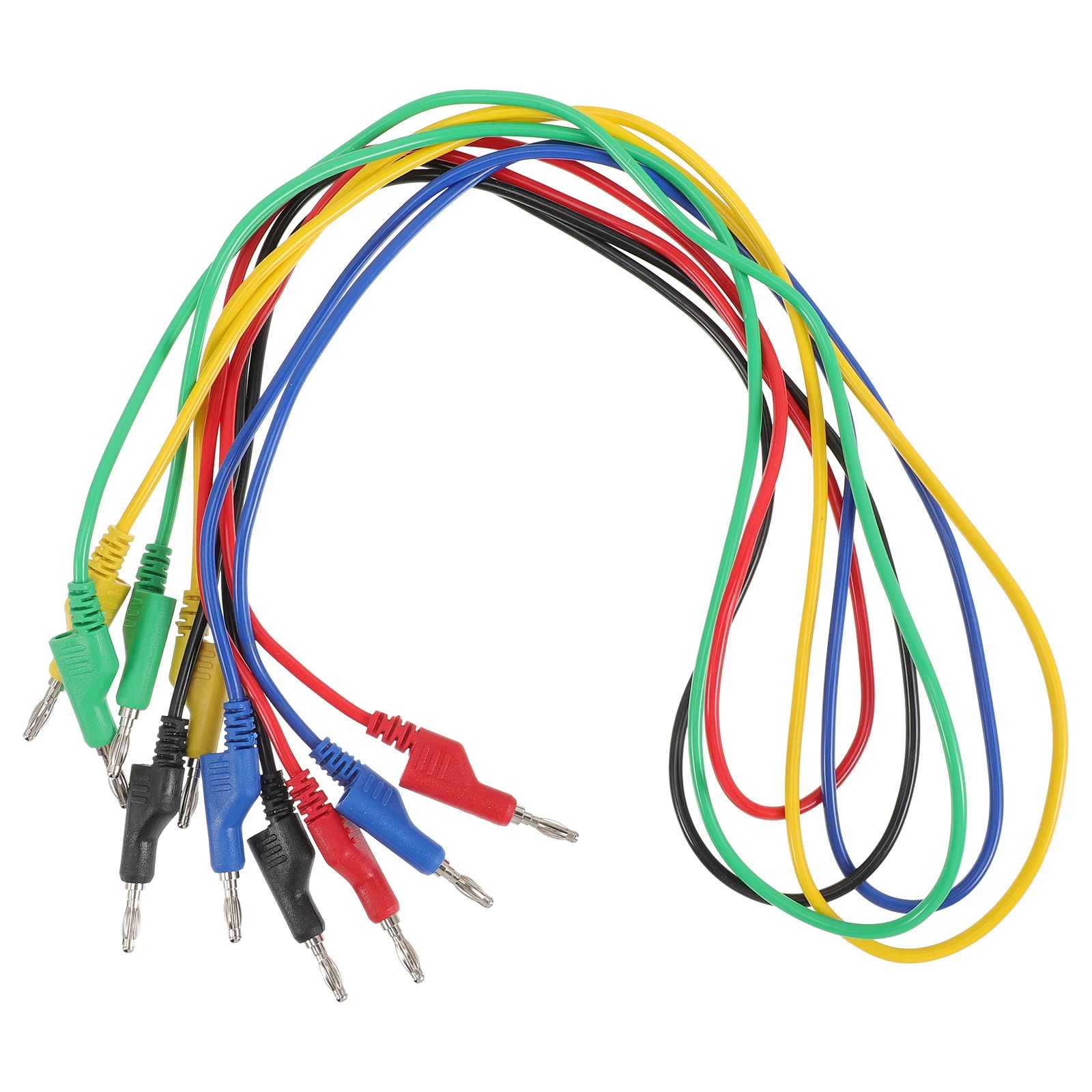 

5pcs Multimeter Test Leads Banana To Banana Plug Stackable Durable Cable For Electrical Measurement Multimeter