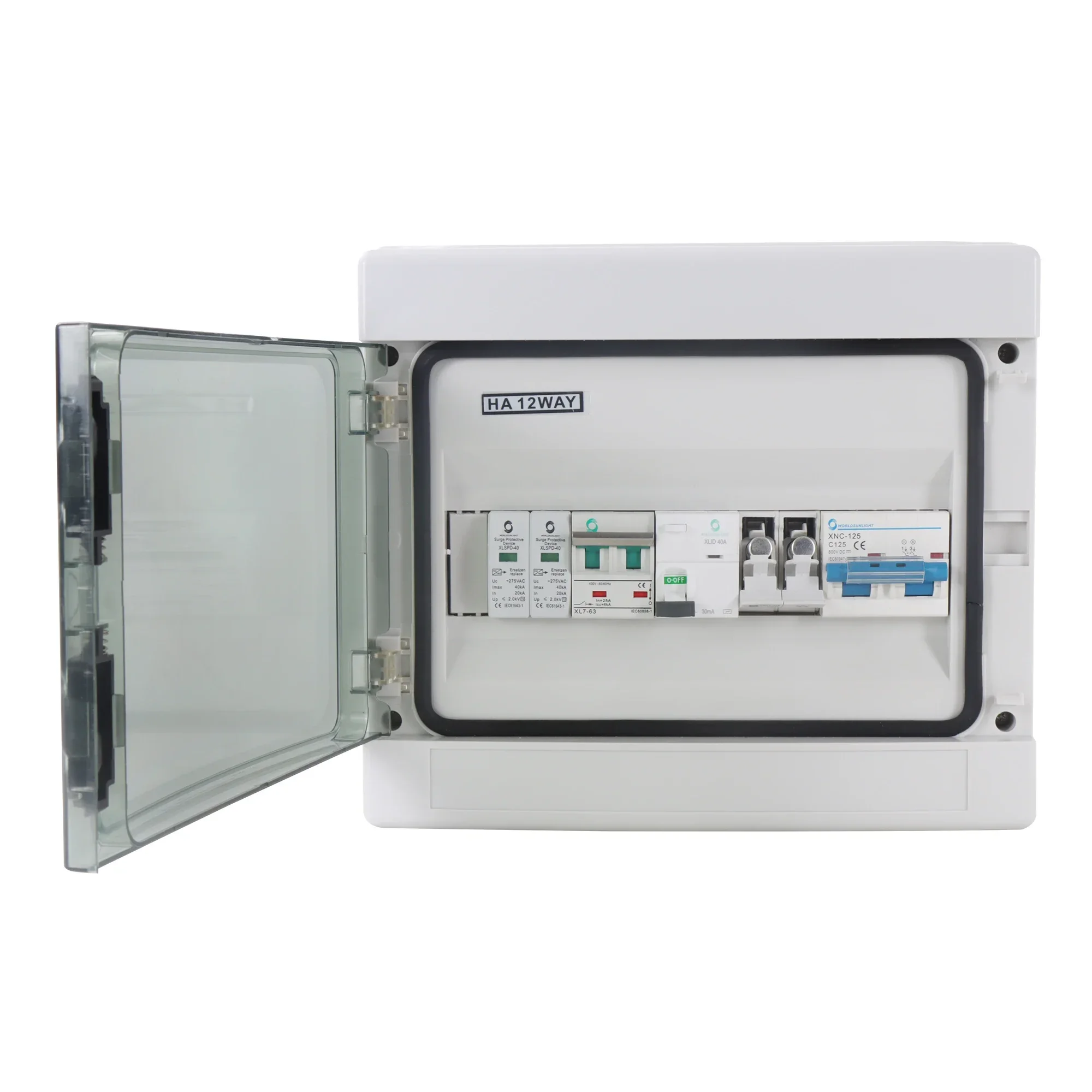 WSDB-PV1/1 مقاوم للماء والغبار 1 في 1 خارج 1 سلسلة التيار المتناوب + تيار مستمر الشمسية Pv صفيف البطارية الموحد صندوق لنظام الطاقة لوحة طاقة شمسية