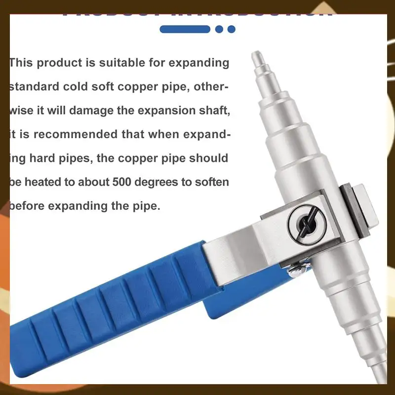 

Hot Soft Copper Pipe Tube Expander Universal Hand Tool Manual Refrigeration Tube Expander Kit 3/8In 1/2In, 5/8In,3/4In,7/8In