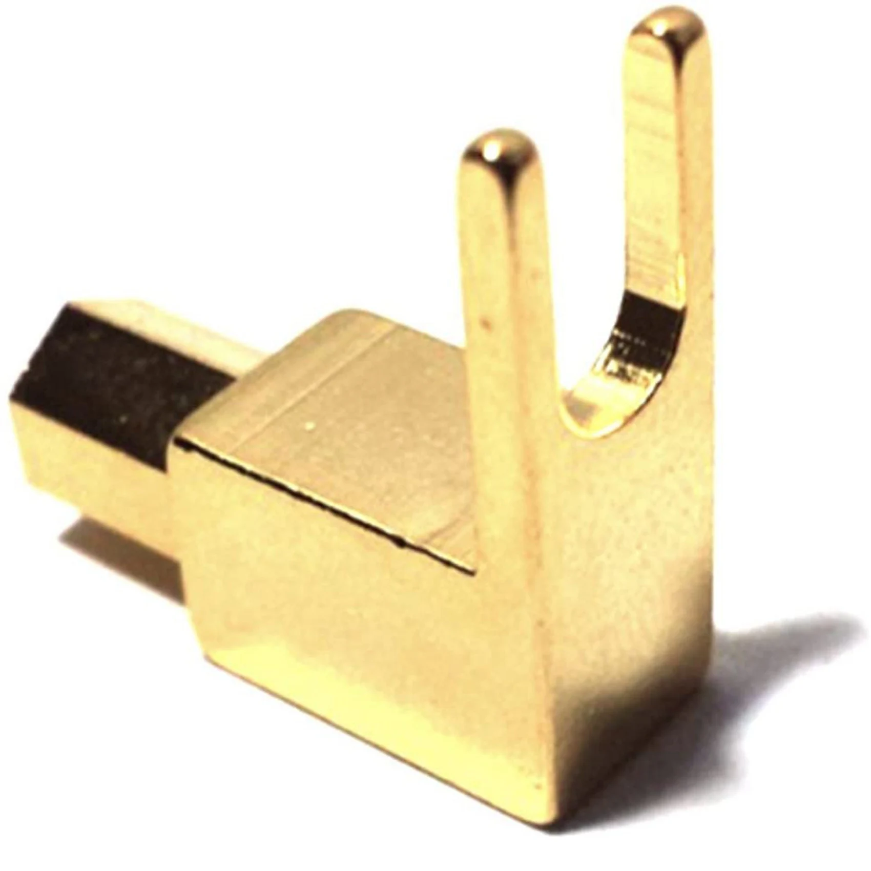 ABKQ-Right Angle Spade Fork & Binding Post - 4Mm Banana Plug Socket - Spade Fork Connector For Speaker & Power & Amp(20 Pack)