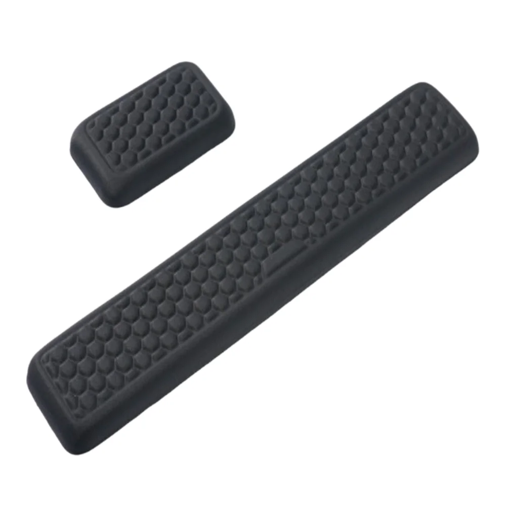 

2Pcs/Set Slow Rebound Mouse Wrist Support Pad Wrist Rest PU Non-Slip Base Ergonomic Mouse Pad Honeycomb Massage Creative