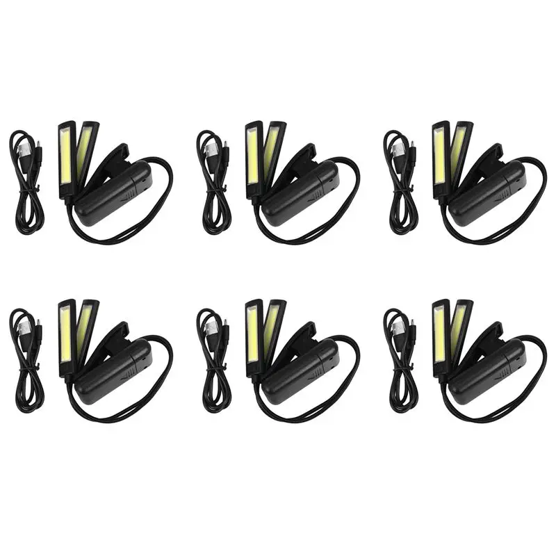 6X Music Stand Light Clip On LED Lamp - No Flicker, Fully Adjustable, 6 Levels Of Brightness - Also For Book Reading