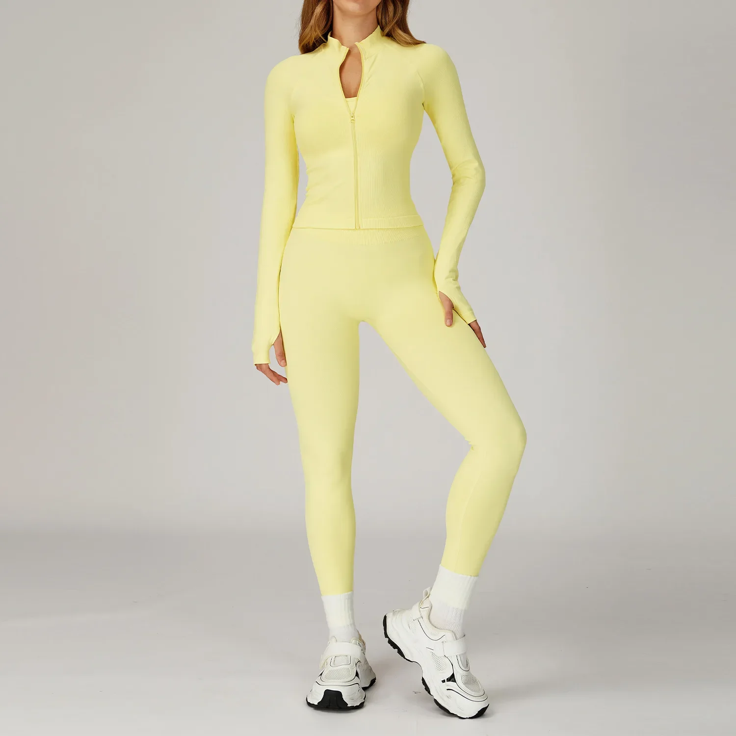 

2PCS Yoga Set Women Sportswear Seamless Fitness Set Gym Clothes Female Yoga Suits Tracksuits Sports Bra Gym High Waist Leggings