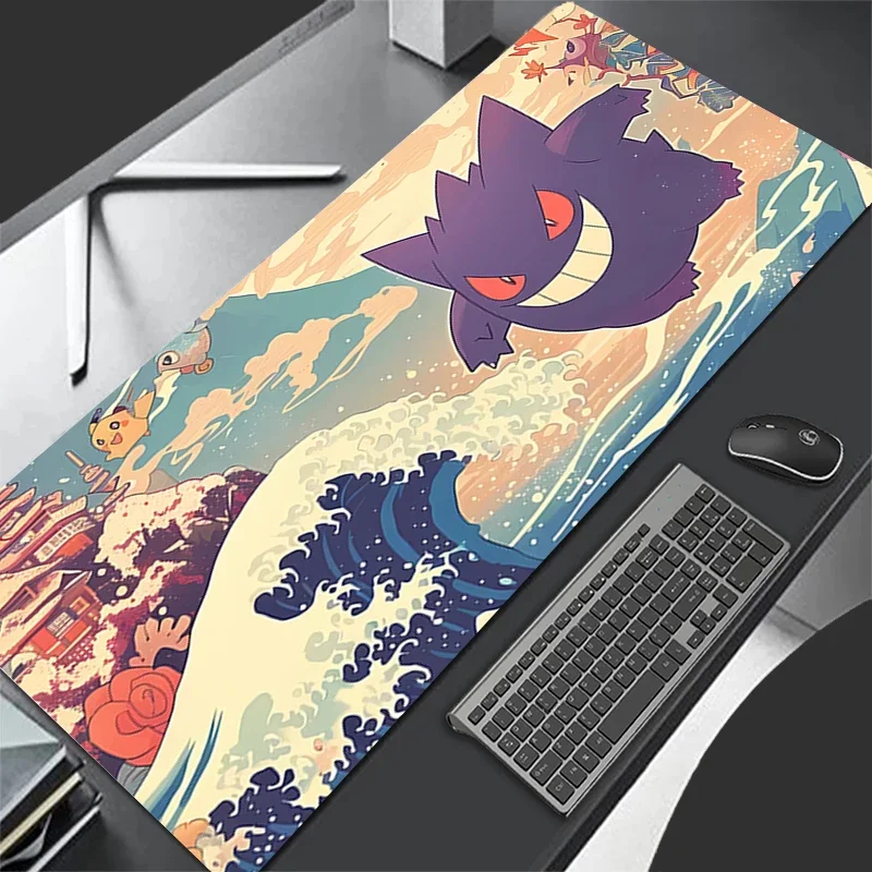 

Computer Desk MatLeather Mouse Pad Larger Pikachu Speed Pc Computer Keyboard Pad PokemonS HD G-gengar Desk Mat Gaming Accessorie