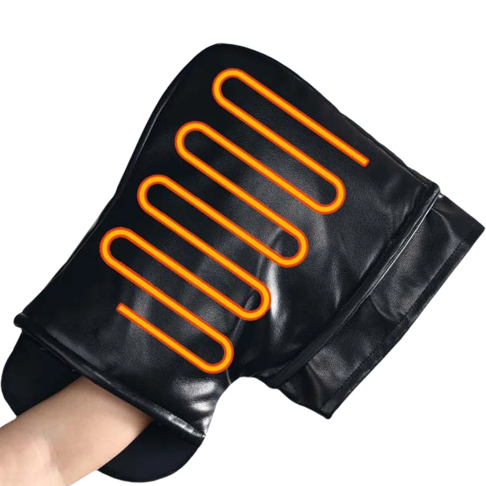 

Motorcycle Heated Handlebar Muffs 3 Levels Setting Motorcycle Heating Warm Muffs USB Charging for Bicycle MTB Motorcycle Scooter