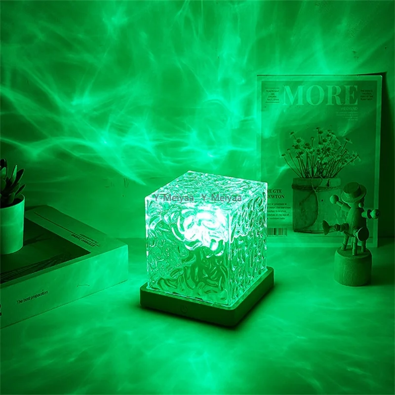 USB ricaricabile 16 colori proiettore di onde oceaniche lampada a incandescenza barra domestica proiettore subacqueo luce notturna lampada da lettura per studenti