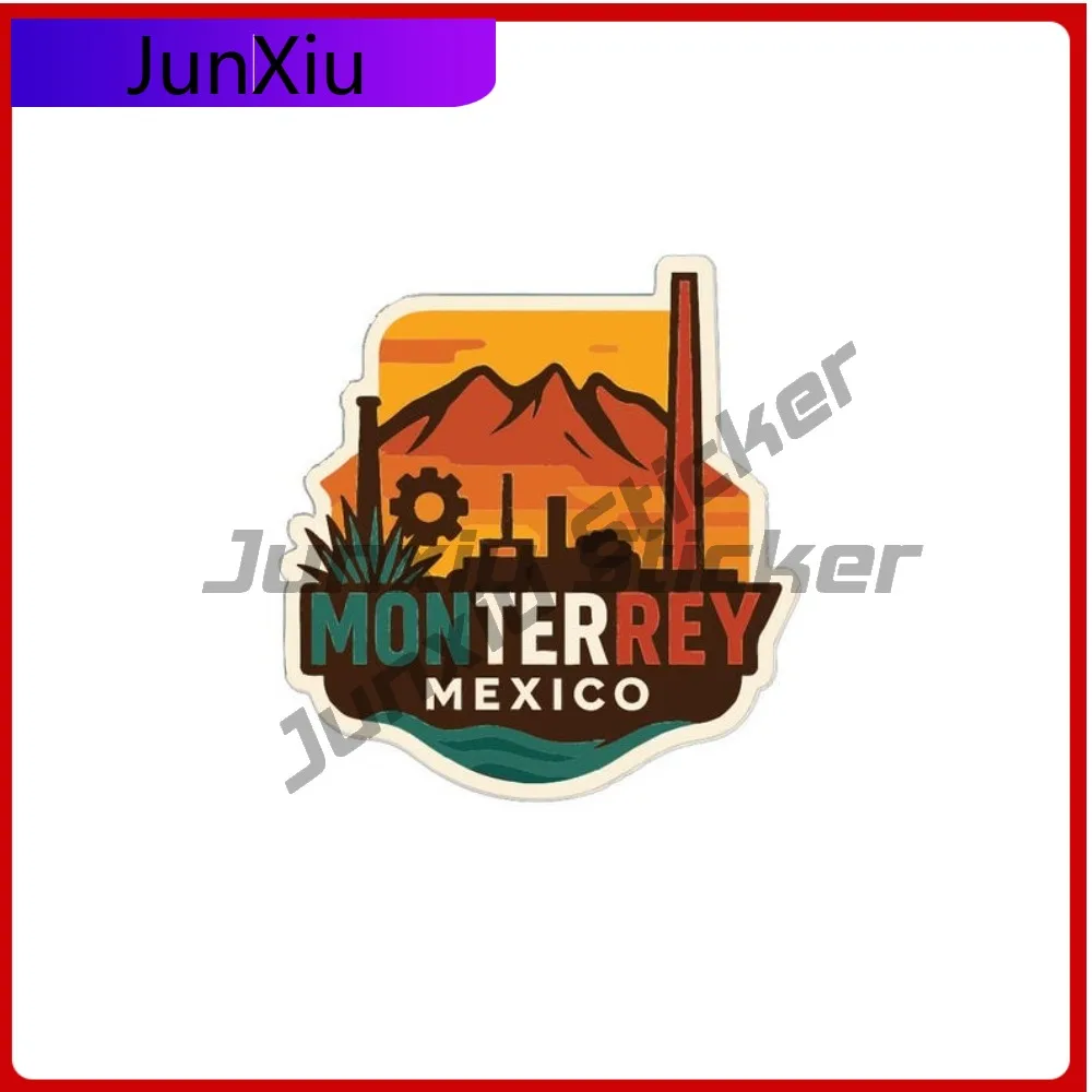 

Monterrey Mexico Travel Sticker Vinyl Die-cut Decal City Skyline Landmark Design V125 Motorcycle Truck Camper Decals Stickers