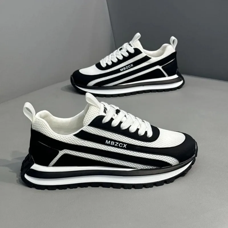 New model men's mesh breathable sports running shoes, casual shoes, fashionable tennis training shoes, men's shoes