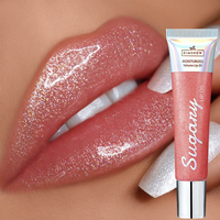 4 Colors Moisturizing Reducing Lip Lines Lip Gloss Lip Plumper Glitter Nutritious Liquid Lipstick cherry jelly Lip oil clear Lip