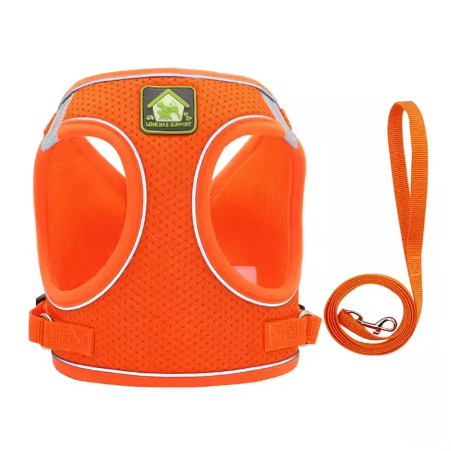

Amaz Seller Cat Dog Adjustable Harness Vest Walking Lead Leash For Puppy Dogs Collar Polyester Mesh Dog Harness
