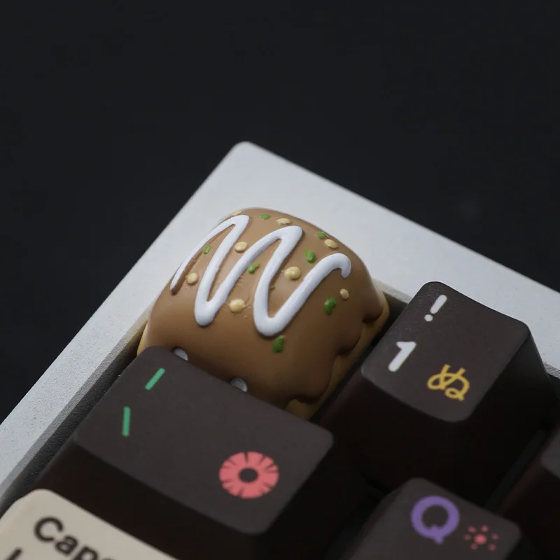 

Personalized Mechanical Keycaps Resin Keycaps Japanese Octopus Maruko Universal Keyboard Caps Cross Shaft