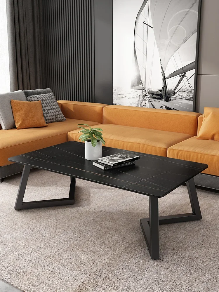 

Coffee Table Living Room Home Light Luxury Modern Minimalist Stone Plate Small Apartment Minimalist Table Tea Table Square