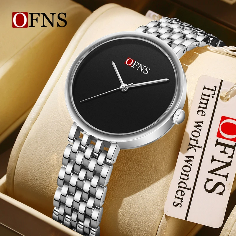 OFN7202S Reloj de cuarzo para mujer Beimu Esfera degradada 9,2 MM Cuerpo ligero 3ATM Reloj de moda elegante resistente al agua diario