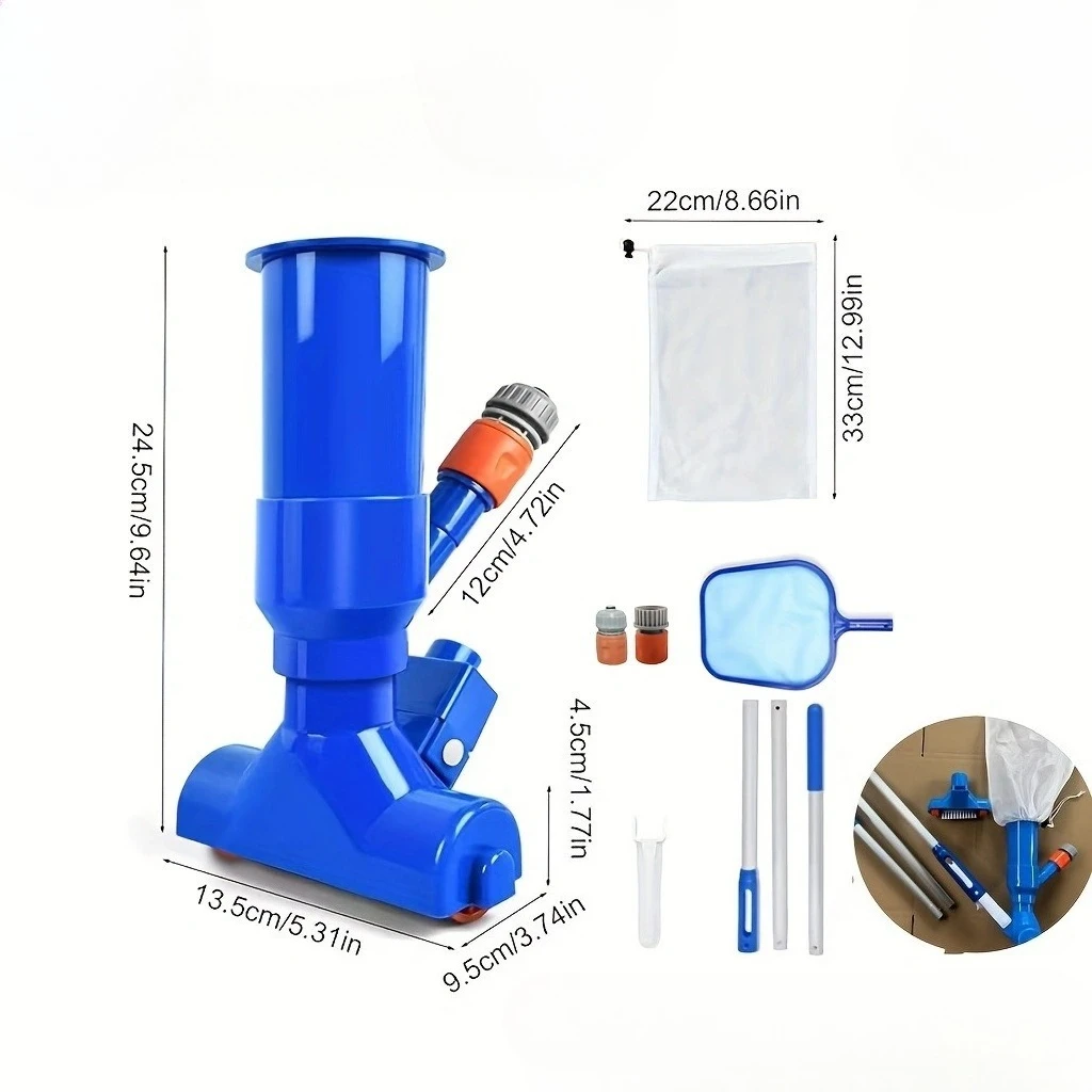 Zestaw do czyszczenia basenu Narzędzia do czyszczenia basenu Konserwacja Basen naziemny Skimmer Siatka Odkurzacz Zestaw narzędzi Gadżety