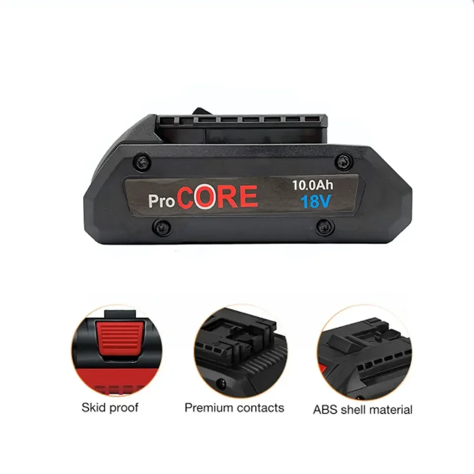 For Bosch 18V 10.0AH ProCORE Replacement Battery for Bosch Professional System Cordless Tools BAT609 BAT618 GBA18V80 21700 Cell