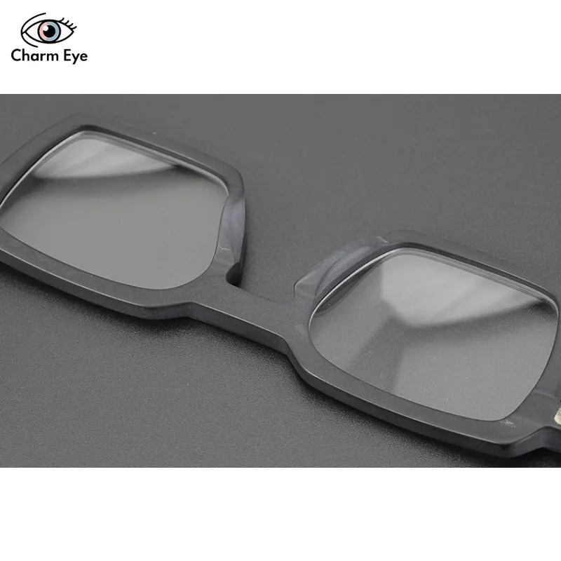 الرجعية ماتي اللون حظر مربع النظارات الإطار عالية الجودة الكلاسيكية الجديدة الرجال والنساء قصر النظر مكافحة الضوء الأزرق نظارات بمادة الخلات