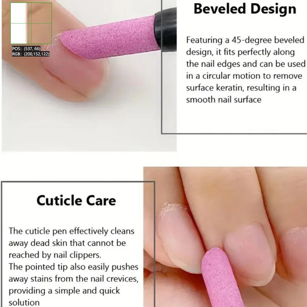 5 Teile/satz Nail art Quarz Polnischen Stift Häutchen Dead Skin Remover Drücker Professionelle Nägel Dateien Pflege Pediküre Maniküre Stick Werkzeug