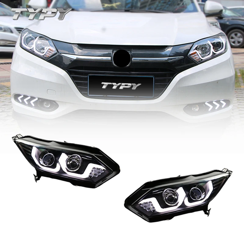 

Car Head Lamp Assembly Modified LED Head Lights Front Lamp For Honda HPV VEZEL 2014-2018