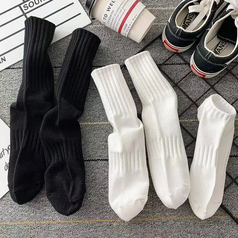 20 Paar Socken aus echter Baumwolle, Unisex, mittellang, kurze Röhre, Frühling, Sommer, geruchshemmend, Sport, lässig, lange Socken, atmungsaktiv, langlebig
