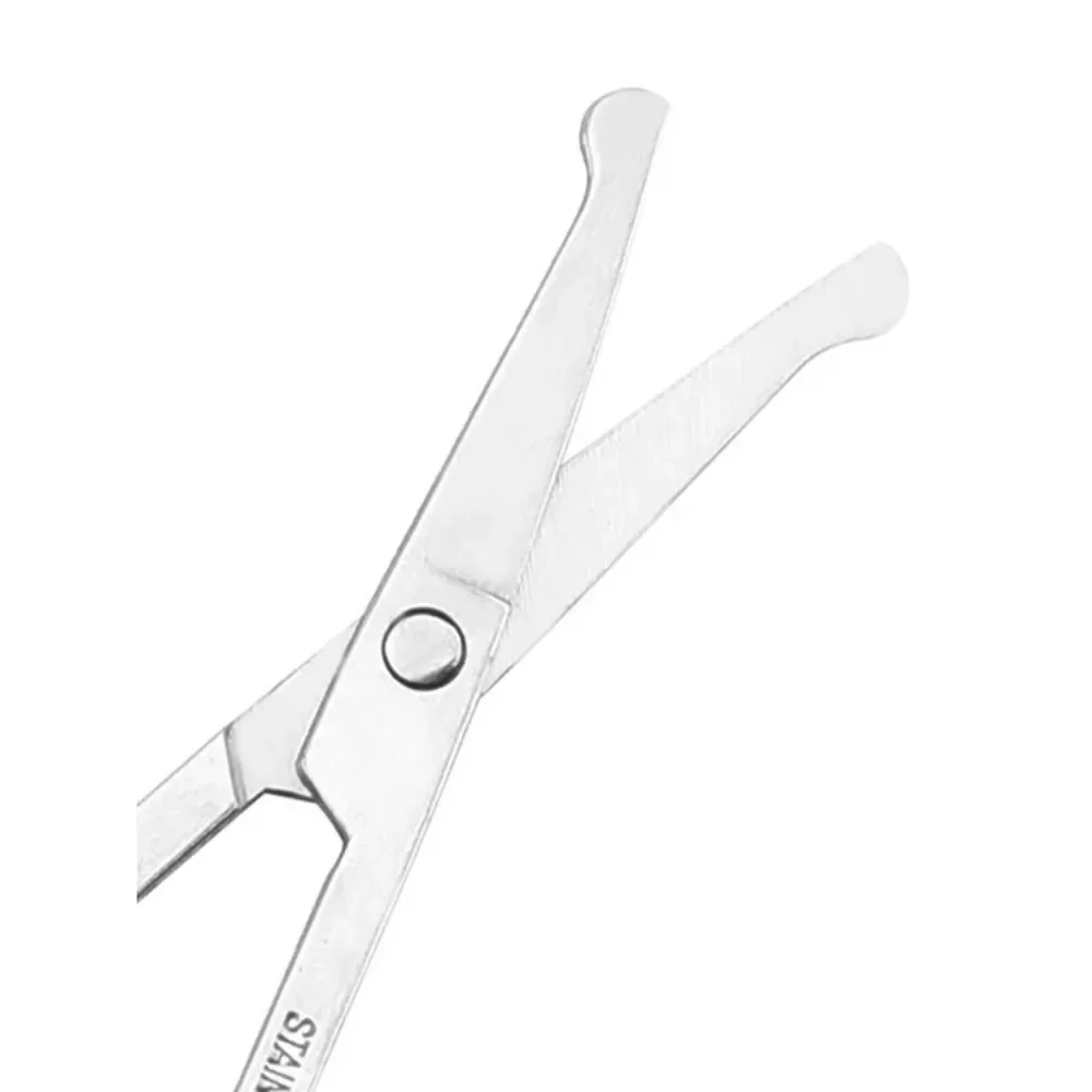 Stainless Steel Nose Hair Cut Makeup Manual Beard Trimmer Nose Ear Hair Clippers Trimmer Round Head Beauty Tool Eyebrow Trimming