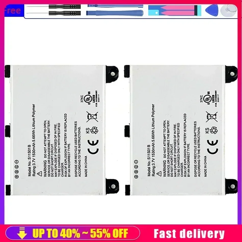 Mobile Phone Batteries 1530mAh  S11S01B For Amazon Kindle 2 & Kindle DX DXG D00511 D00701 D00801 Rechargeable Smartphone Battery