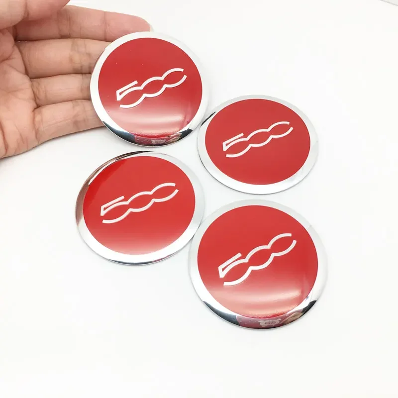 4Pcs 56mm 500 Logo Car Wheel Center Hub Cap Cover Emblem sticker For Fiat 500 500C 500L Doblo Uno Palio Punto Aegea Panda Siena