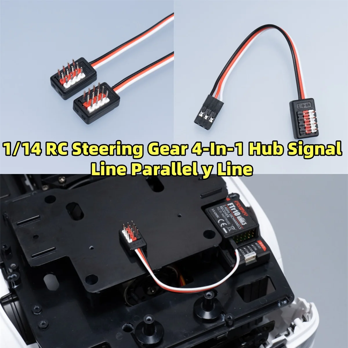 

Электронный рулевой механизм для самолета 4-в-1, сигнальная линия концентратора, параллельная и линия KZB-Y04 для 1/14 Tamiya RC Scania 770s Benz Man, запчасти