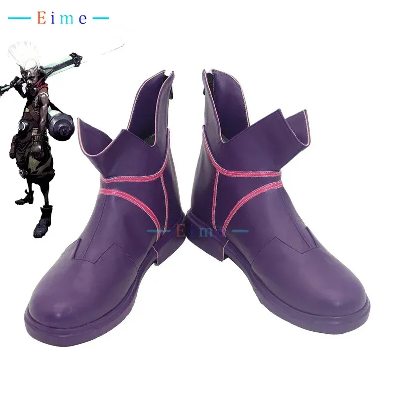 25COSLOL the Boy Who Shattered Time Ekko Cosplay Shoes Halloween Carnival Boots Cosplay Prop PU Leather Shoes Custom Made