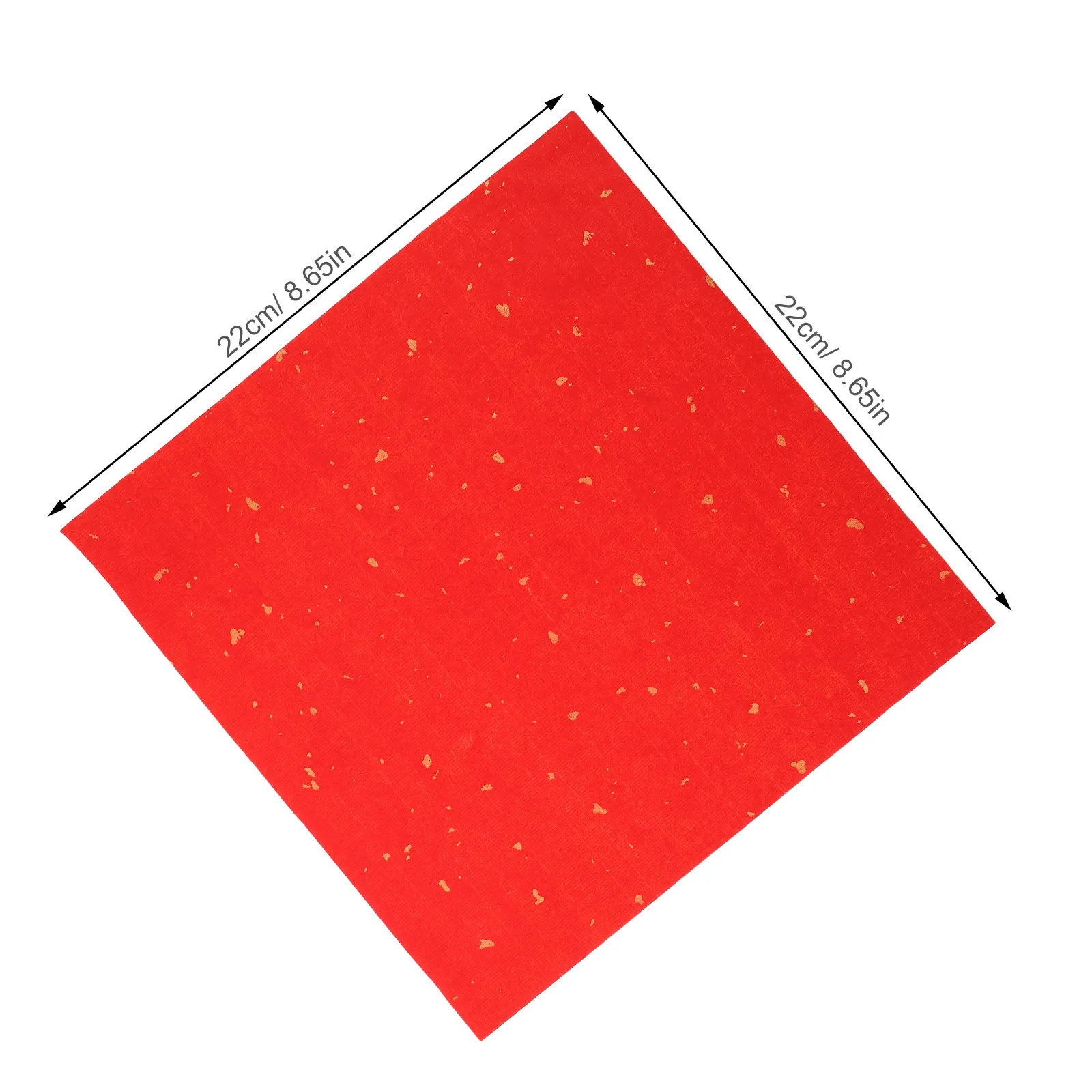 60Pcs Red Chinese Calligraphy Paper 22x22cm Xuan Rice Paper Sheets Traditional Pad for Brush Lettering Spring