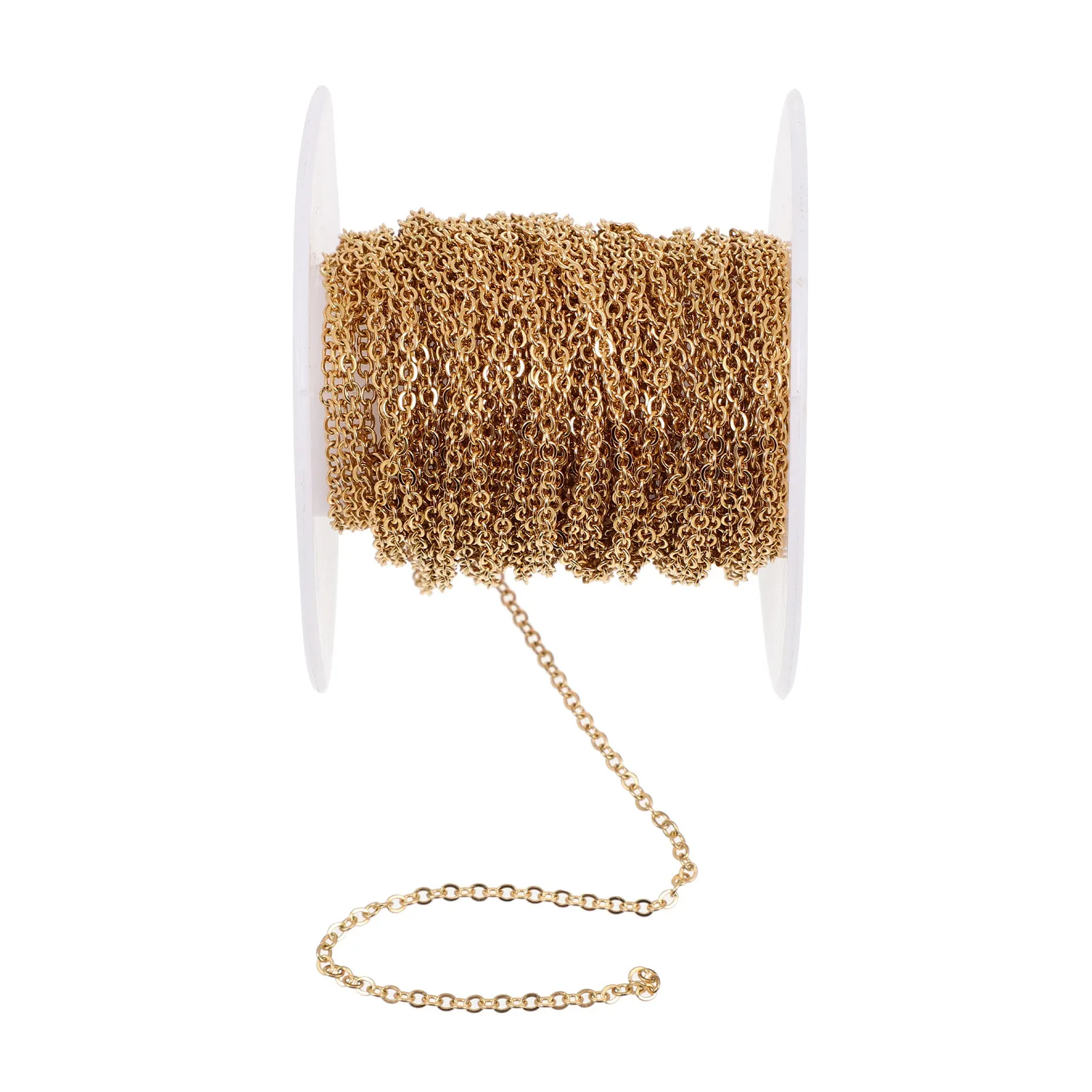 

Цепочка-кольцо из нержавеющей стали для самостоятельного изготовления украшений, универсальный аксессуар для ожерелий, браслетов, украшения для свитеров и сумок, ручная работа